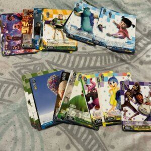 Disney Weiss Schwarz 40 Card Lot Disney Pixar Bugs Life Inside Out Coco Up +More
